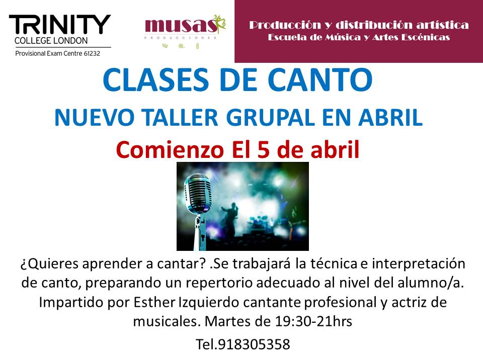 clases canto grupal